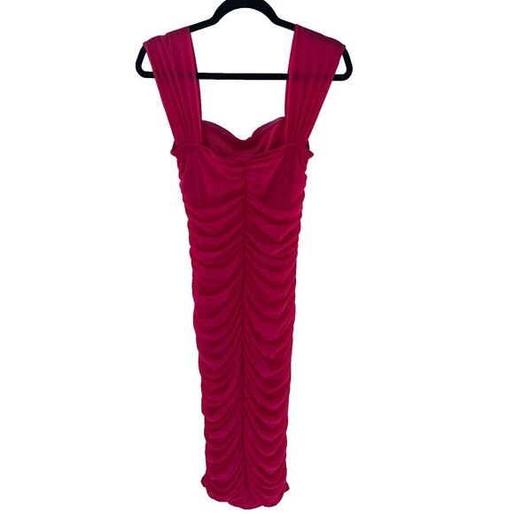 Women's Pretty Garden Off The Shoulder Ruched Bodycon Dress Size S - Picture 7 of 9